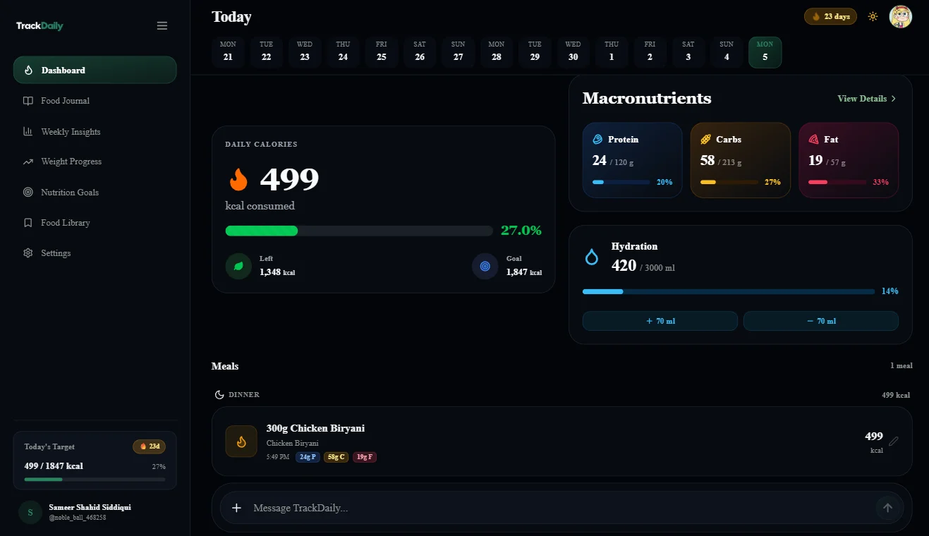 TrackDaily preview